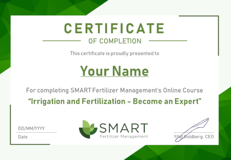 irrigation course certificate