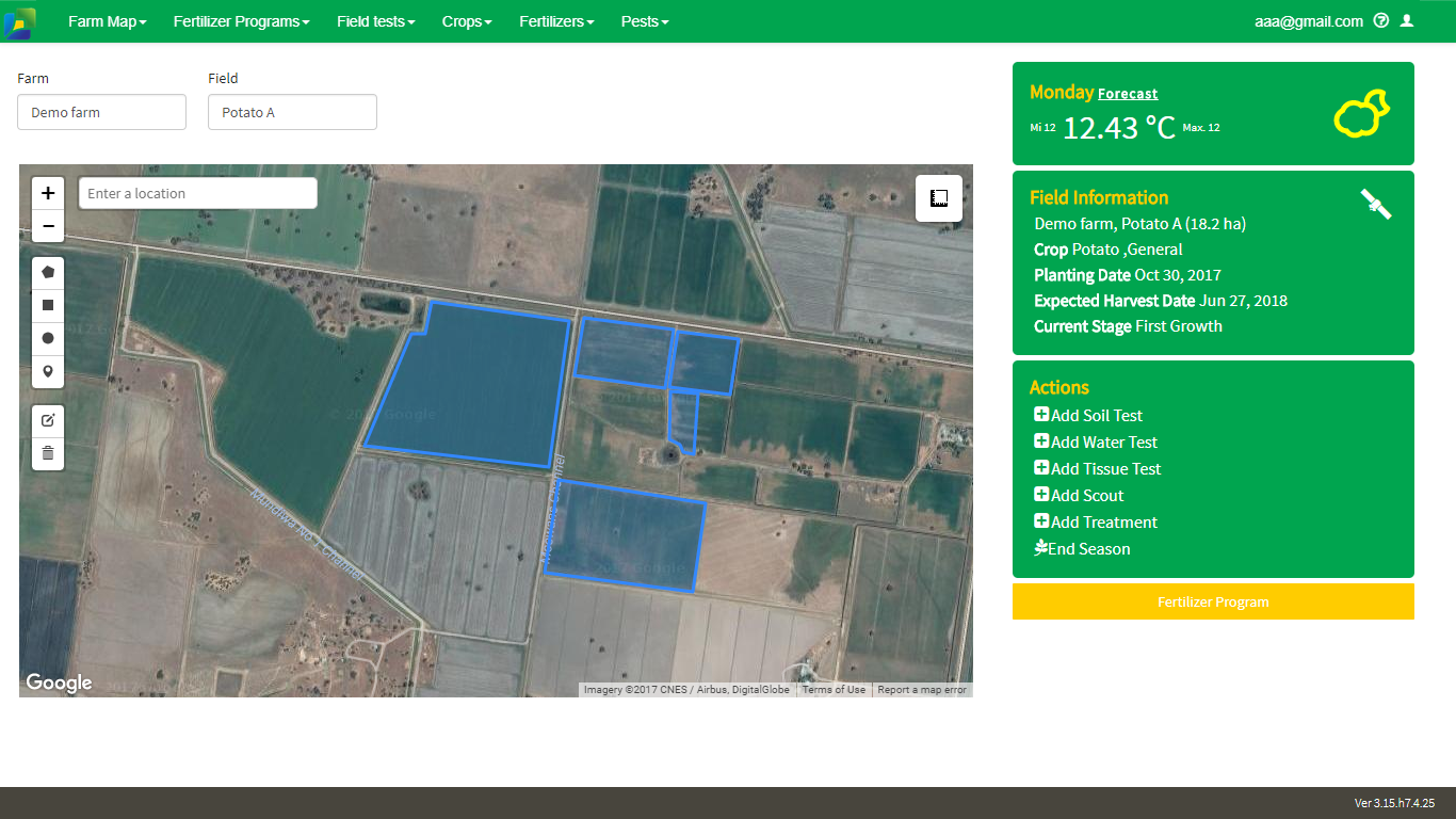 Fertilizer program